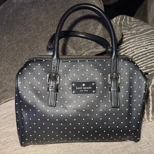 Kate Spade Black and White Polka Dot Satchel